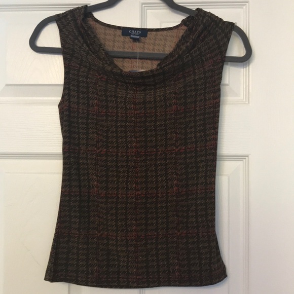NWT Chaps Sleeveless Blouse - Picture 1 of 5